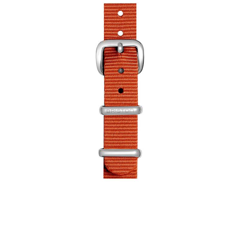 Brown NATO Strap 12mm, Length 230mm, Steel Buckle - Briston