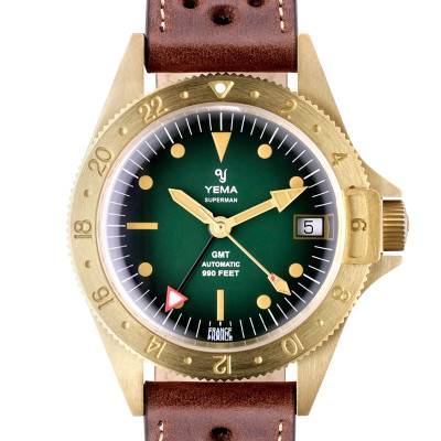 Montre Superman Heritage GMT Bronze 41mm YGMTZ21A41-ZU31S - Yema