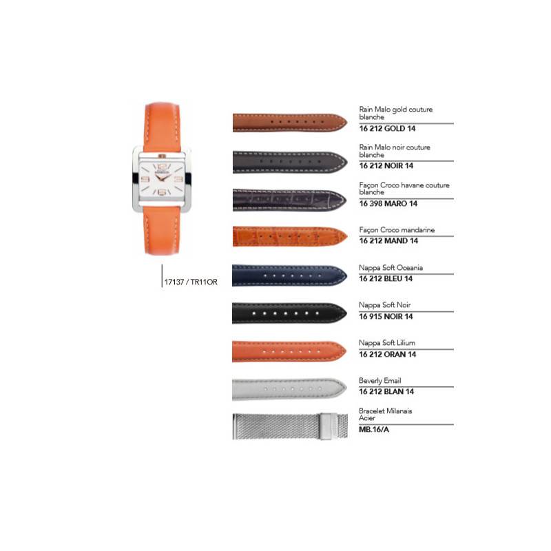Leather and Steel Watch Straps for the 17137 /… Series - Herbelin