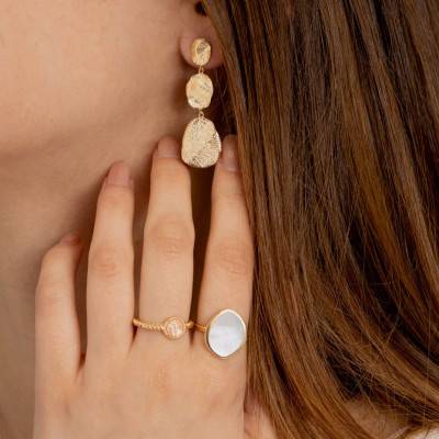 Bague Lise Quartz Rose - Ana & Cha