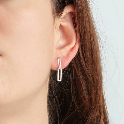 Boucles d'oreilles Double Maille Ovale, Argent lp3200-4/1 - Lotus
