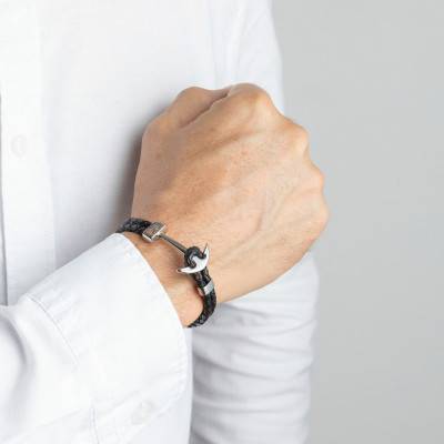 Bracelet Urban Man Ancre, Longueur 21,5 cm - LS1832-2/1 - Lotus