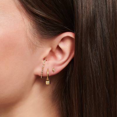 Clou d'oreille unique éclair en plaqué or - H2217-414-14 - Thomas Sabo