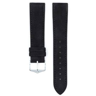 Black Nubuck Osiris Watch Strap 03433050 - Hirsch