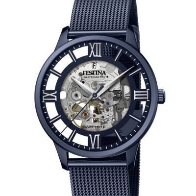 Blue Automatic Skeleton Watch F20574/1 - Festina
