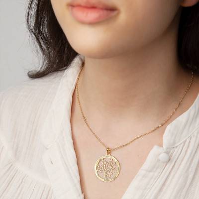 Grand pendentif gravable arbre de vie Or Jaune 375 ou 750 - Lumiosa