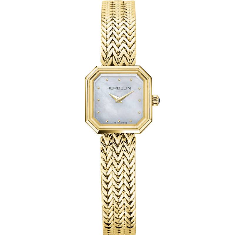 Pearl Mother-of-Pearl Octagon 17436BP19 Watch - Herbelin