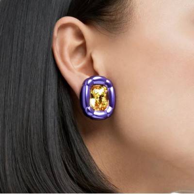 Boucles d'oreilles clip Dulcis violette 5613729 - Swarovski