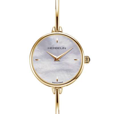 17206BP19 Yellow Gold-Tone Fil Ronde Watch - Herbelin