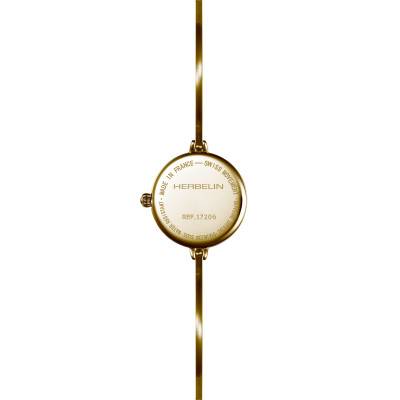 Gold Round Fil Watch 17206BP14 - Herbelin