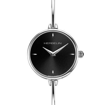 Silver Round Fil Watch 17206B14 - Herbelin