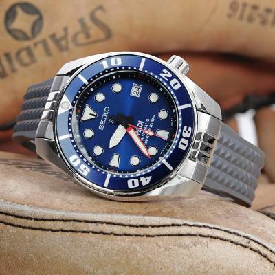 Bracelet de montre MiLTAT L01-FKM06H-20A18PBU66 Gris 20mm - Strapcode