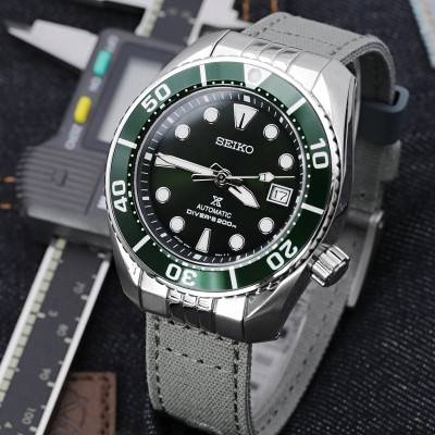 Khaki MiLTAT Canvas L01-20B20ERG60C2I017 20mm Watch Strap - Strapcode
