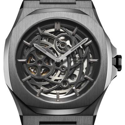 Gun Metal SKBJ11 Skeleton Watch - D1 Milano