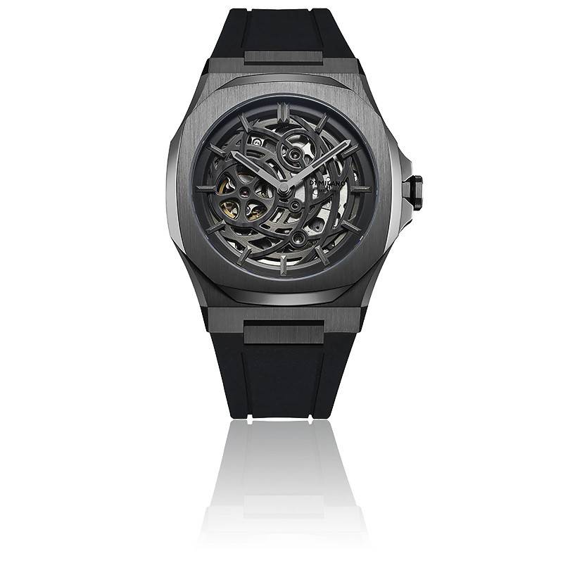 Black Skeleton Watch SKRJ11 - D1 Milano