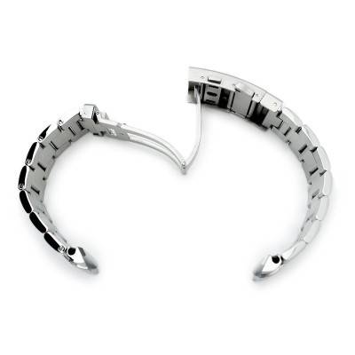 Super-O Boyer 316L Stainless Steel Watch Bracelet SS221817B047 22mm - Strapcode