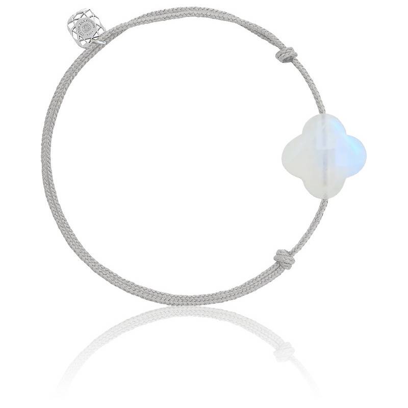 Bracelet Argent 925 Et Pierre De Lune Arc-en-ciel 7-8mm - Fait Main En France