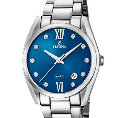 Boyfriend Blue Dial Watch F16790/C - Festina