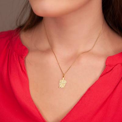 Yellow Gold 375 or 750 Turtle Pendant - Rosatella