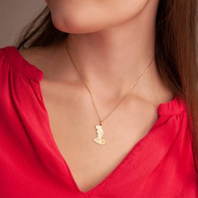 Pendentif Guadeloupéenne, Or Jaune 375 ou 750 - Rosatella