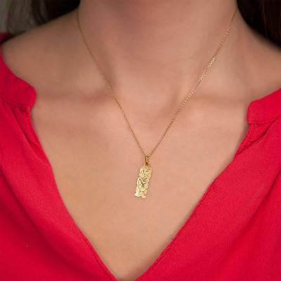 Yellow Gold 375 or 750 Tiki Pendant - Rosatella
