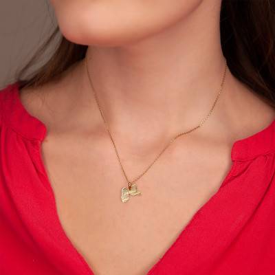 Pendentif Guadeloupe Gravé, Or Jaune 375 ou 750 - Rosatella