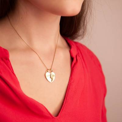 Pendentif Cœur Gravé "Toi Moi", Or Jaune 375 ou 750 - Rosatella