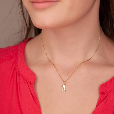Initial Letter Pendant A to Z in 375/1000 Yellow Gold - Rosatella