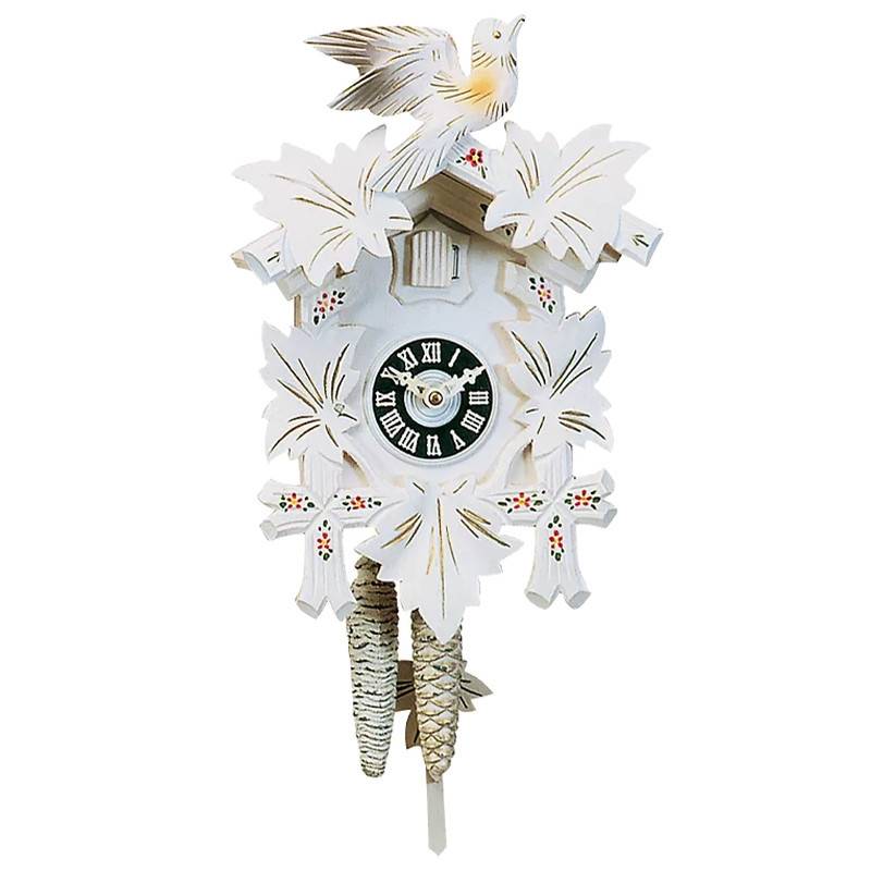 White Wood Cuckoo Wall Clock VC10002 - Vedette
