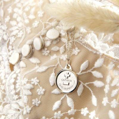 Médaille d'Amour L'Originale Or Blanc 750, Diamètre 18 mm - Augis
