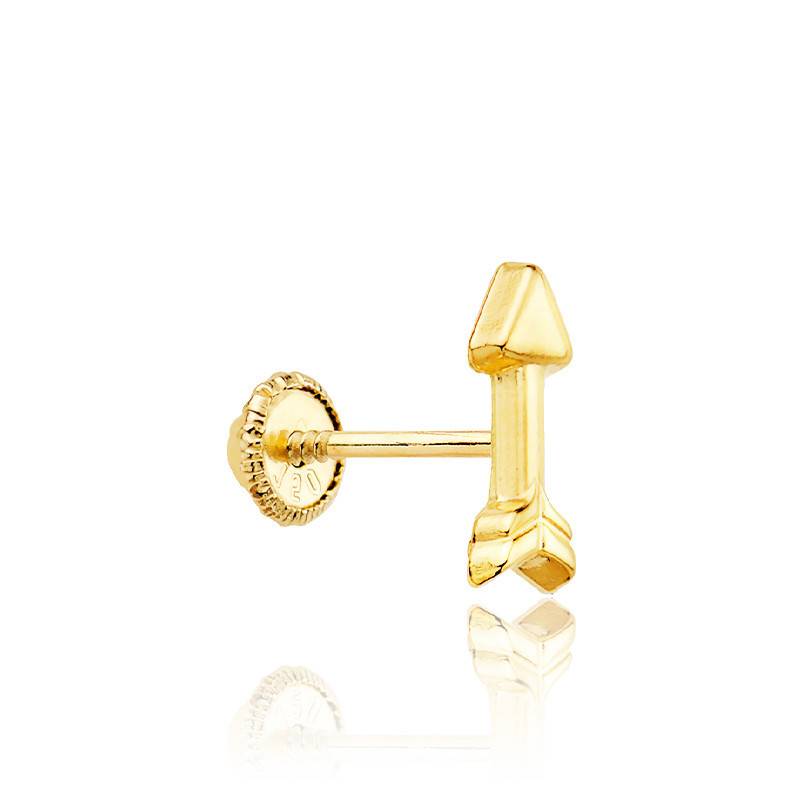 Piercing flèche lisse, Or Jaune 750 - Ocarat