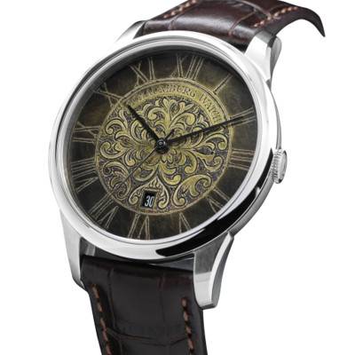 Brown Vintage Patina Watch 1007[7] - Schaumburg Watch