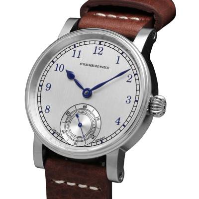 Brown Leather Vintage Marine Watch 1007[6] - Schaumburg Watch