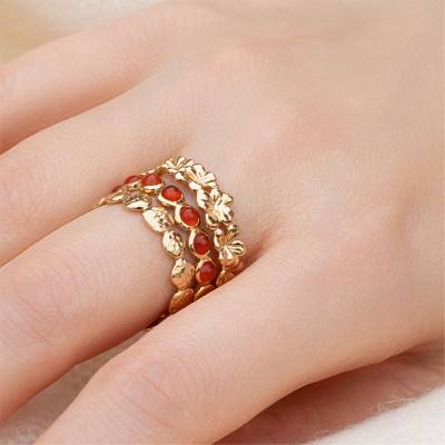 Bague Juliette plaqué or - Ana & Cha