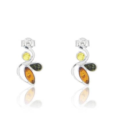 Boucles d'Oreilles Goutte d'Eau Argent & Oxyde - Naïades - Ocarat