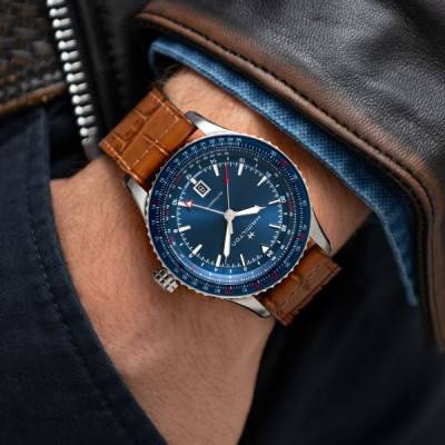 Montre Khaki Aviation Bleu H76645540 - Hamilton