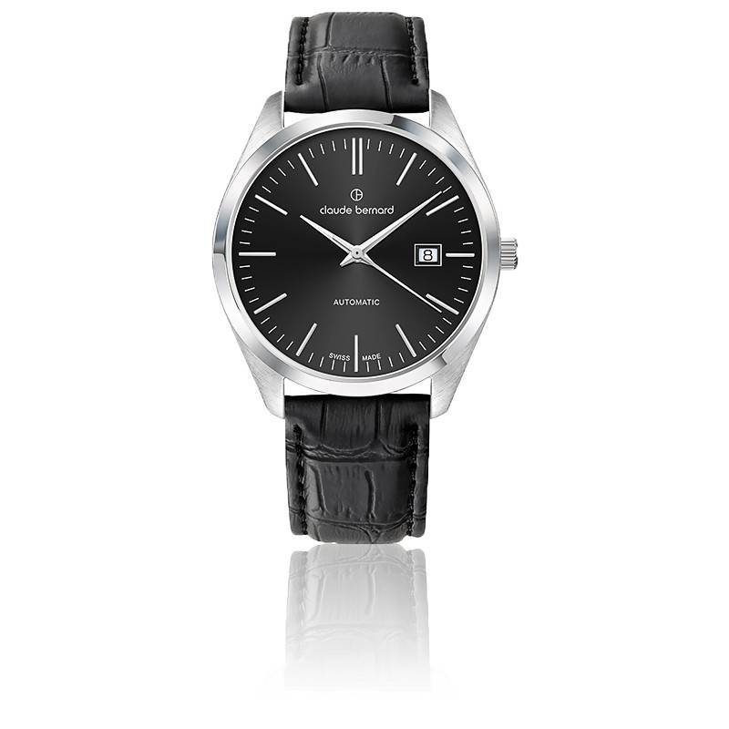 Montre 3 Hands Noir 80116 3 NIN Claude Bernard Ocarat