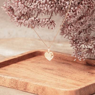 750 Yellow Gold Openwork Heart Medal - Lucas Lucor