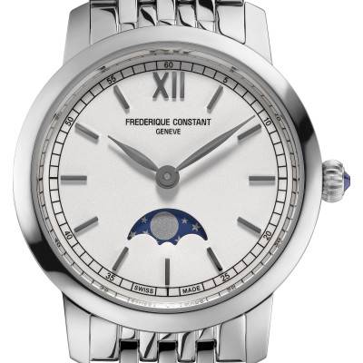 Montre Slimline Ladies Moonphase FC-206SW1S6B - Frédérique Constant