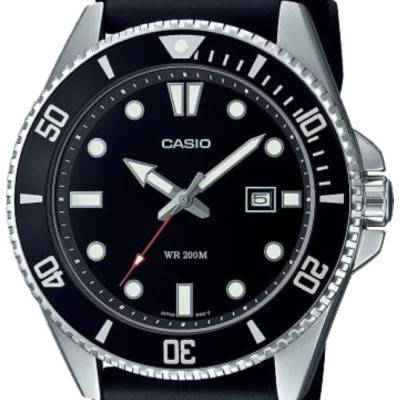 Black Casio Collection Watch MDV-107-1A1VEF - Casio Vintage