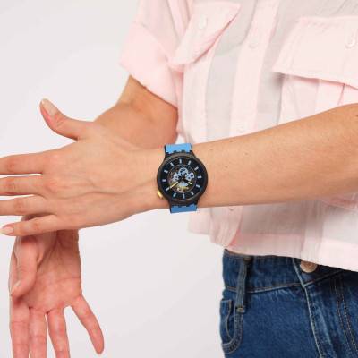 Montre Big Bold Bioceramic Bleue SB03B108 - Swatch