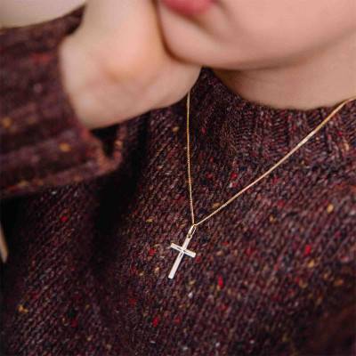 Croix Étoilée 13 x 20 mm Or Jaune 750 - Augis