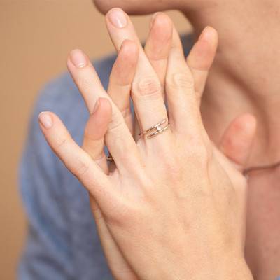 Bague Harmonie Spirale Argent et Diamant - La Garçonne Diamant