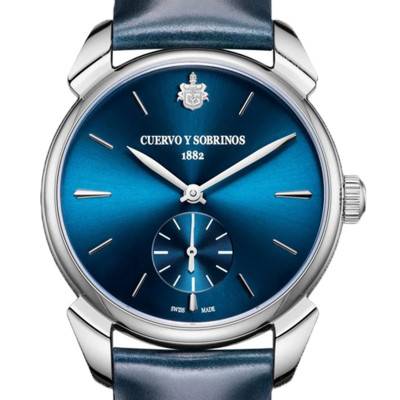 Historiador Asturias Pequeños Segundos 3102.1ASB Watch - Cuervo y Sobrinos