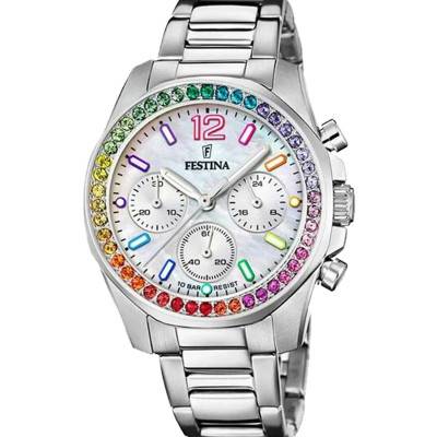 Montre Boyfriend Rainbow Multicolore Blanc F20606/2 - Festina