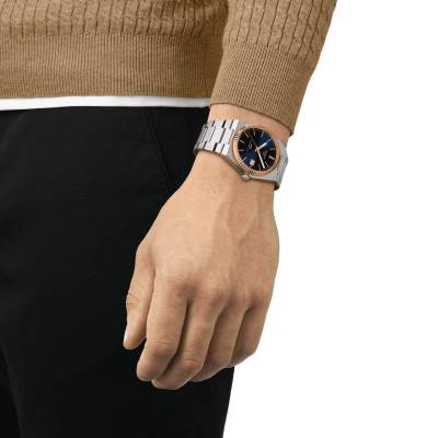 PRX Powermatic 80 18K Gold Bezel 40mm Watch T9314074104100 - Tissot