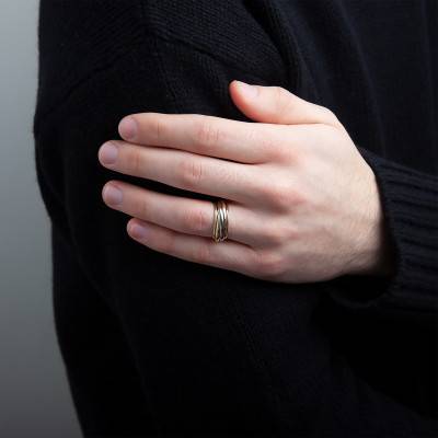 Alliance Ruban Standard en 3 Ors 750, Largeur 8 mm - Ponce