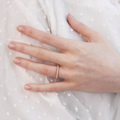 Alliance Bianca en Or Blanc 750 & Diamants GVS 0,75ct - Alliantine