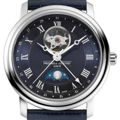 Montre Classics Heart Beat Moonphase Date FC-335MCNW4P26 - Frédérique Constant