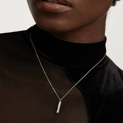 Collier SUPER FUTURE Essential Silver CO02-414-U, Longueur 40 à 50 cm - Pdpaola